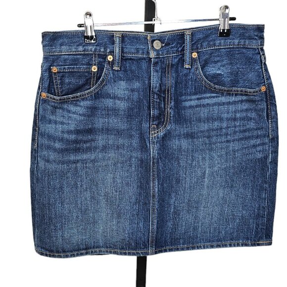 Levi's Womens Denim Mini Skirt Blue Size  30 - Picture 1 of 8
